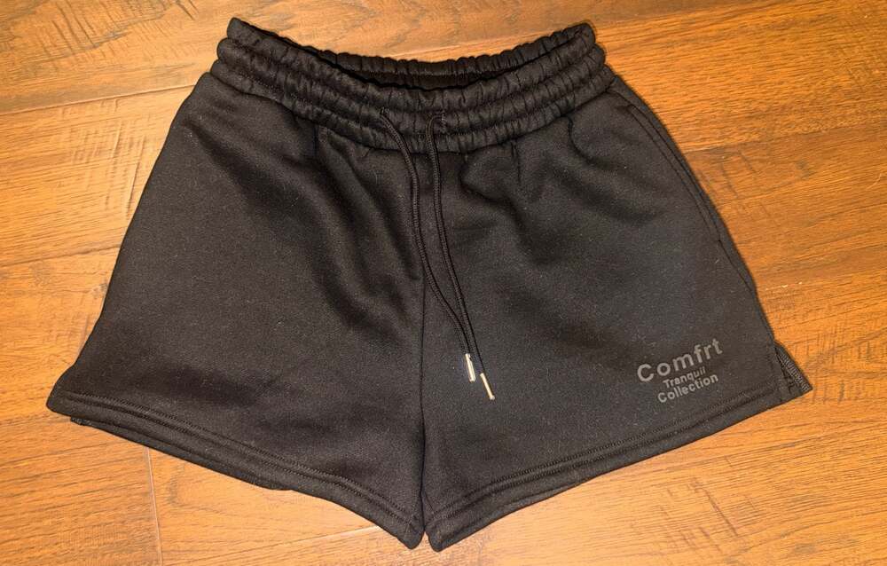 BRAND NEW * FIRM *Comfrt Tranquil Collection Sweat Shorts in Obsidian